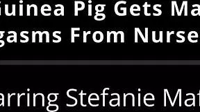 nurse lenna lux forces hitachi vibrator orgasms on stefania mafra's tanned latina ass and pussy