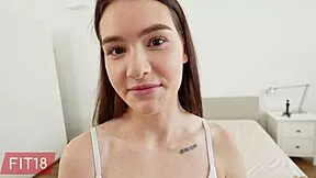 Matty from Fit18 in POV casting creampie with young Latvian