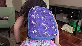 College Coed Twerks Big Ass on Professor During Steamy Lapdance Session