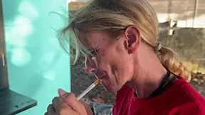 Real homemade outdoor massage turns into passionate beach sex with skinny blonde wife and husband