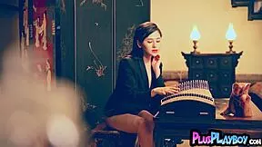 hey chinese milf, why strip so sexy for playboy posing?