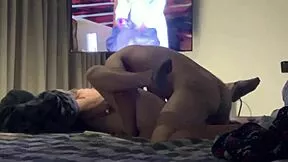 Movie night with best friend turns into panties-off creampie riding frenzy