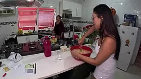 casal shows up turns party with two brazilian sluts shower ass tits and shaved pussy orgy