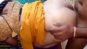 Indian janvibhabhi sneaks with boyfriend for rough chubby pussy fuck behind husband
