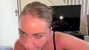 i make stepson happy sucking his cock tits jumping on huge dick