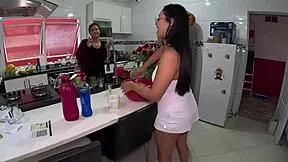 casal shows up turns party with two brazilian sluts shower ass tits and shaved pussy orgy