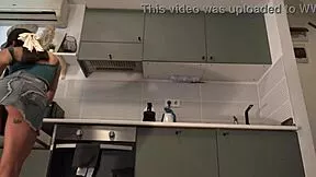 Petite Coeds Flash Ass Pussy in Shared Apartment