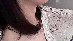 you hear this nympho japanese mature moaning? she's skinny petite fingering wet hairy pussy with dildo next door uncensored