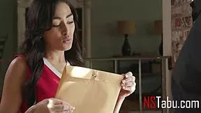 cheerleader student hikes skirt panties seducing old professor uniform fuck