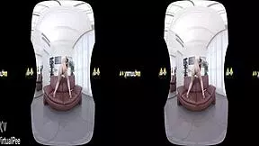 Antonia Sainz Teases With Pee And Dildo Toys On Sofa In VR