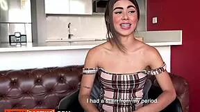 damn this petite latina cutie gets roughed up hard in casting fuck