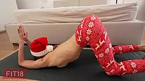 My heart races watching Gina Gerson's yoga fuck unfold