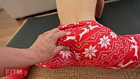 My heart races watching Gina Gerson's yoga fuck unfold