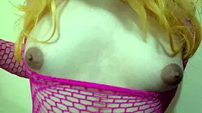 oh god my puffy nipples ache as i milk them hard slapping tits with huge dildo