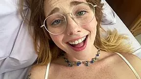 lucy fox sneaks bed for pov creampie with scott stark