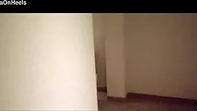 i'm milf walking hotel corridors in stockings heels