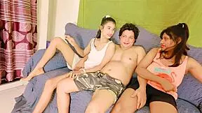 Hey stepmom, ever shared a bed for your first wet 3some with stepfamily doggystyle anal and face fucking?