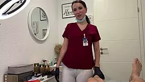 i crave that nurse slut deepthroating my cock with laser on balls while she licks and massages in lingerie pov