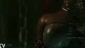 princess zelda bound as slave in bdsm chastity belt spanking trailer