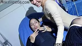 yessica bunny eats helen star's pussy in hot lesbian play