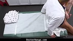 shy teen nurse begs doctor for big cock impregnation bent over hospital
