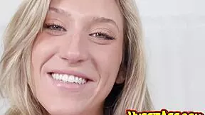 yo check this tanned blonde teen addison riding damion dayski's big black cock oiled with tan lines shaved pussy