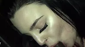 amateur 19 year old spanish girl deepthroats massive black cock in hood