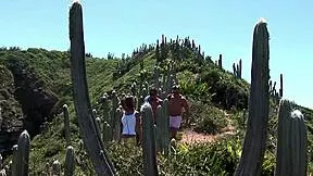 SLIM BLONDE SLUT SEDUCTIVE MUSE SUCKS BIG COCKS IN OUTDOOR MMF THREESOME ORGY!