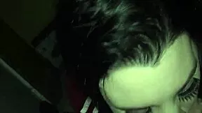 amateur 19 year old spanish girl deepthroats massive black cock in hood