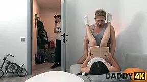 yo, slutty amelia ost cheats on bf right on their couch with daddy