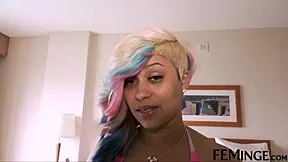 damn ebony lesbians fingering each other wet in private 4k video