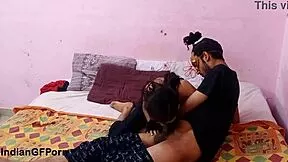 Skinny Indian Teen's Soft Romantic Fuck with Boyfriend's Natural Tits Bouncing