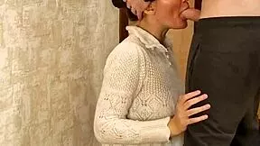 What a sloppy mouth fuck with monster cock in skirt and socks she moans so much 😩💦