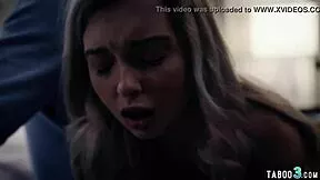 Stepdad trains naive teen stepdaughter as personal fuck toy with toys