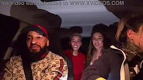 Wet Brazilian Tits Lick Pussy in Car or What?