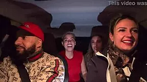 Wet Brazilian Tits Lick Pussy in Car or What?