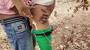 Ranch Aunt Bent Over Doggystyle Creampie In Jungle Fuck