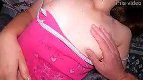 Tiny tits babe sucks jerks off your cock right?
