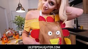 blonde teen madison summers gets her tight pussy pounded by stepdaddy's big cock on thanksgiving pov filthy rich family fun