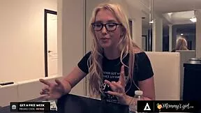 mommysgirl blonde prom teen rims dirty stepmom's ass backstage