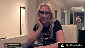 mommysgirl blonde prom teen rims dirty stepmom's ass backstage