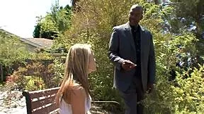 Aiden Aspen begs stepdad's huge black cock for wild interracial pounding and facial