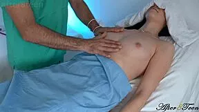 damn surgeon, why switch to fucking my small tits patient creampie? 😈🏥