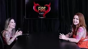 isadora closel teases in sheer red for wild outdoor bdsm interview