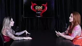 isadora closel teases in sheer red for wild outdoor bdsm interview