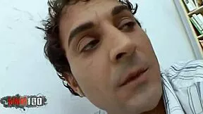 I blonde Sonia fucked wildly on bed by Jorge Fernandez cumshot facial