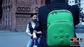 Voyeur captures emo blonde milf's hardcore anal pounding and cumshot making of Jodemos