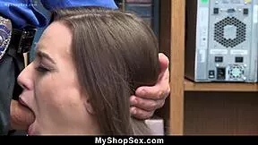 Officer fingers my tight teen pussy deep for evidence