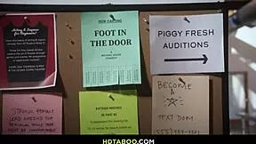 Newbie actress trembles with forbidden desire fingering herself then choking on monster cock for the taboo role