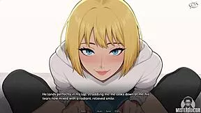 stuck bunkered with sexy femboy 17 cock riding creampie action starts